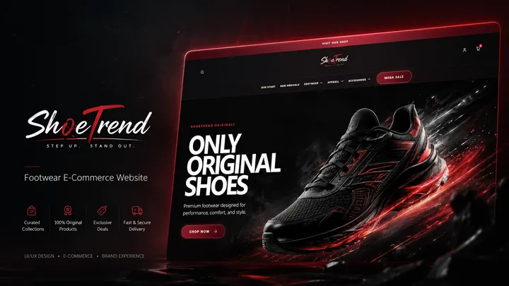 ShoeTrend — Footwear E-Commerce Website by SiteCoders