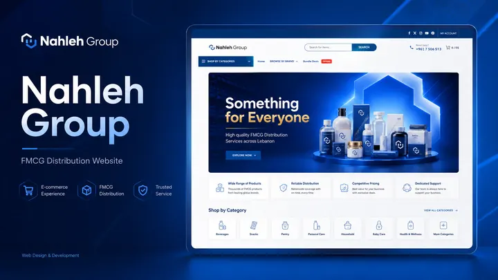 Nahleh Group — FMCG Distribution Website by SiteCoders
