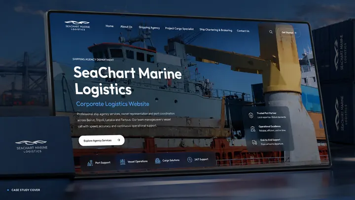 SeaChart Marine Logistics — Corporate Logistics Website by SiteCoders