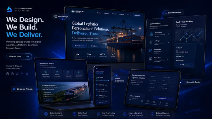 Corporate Logistics Platform — Website Concept by SiteCoders