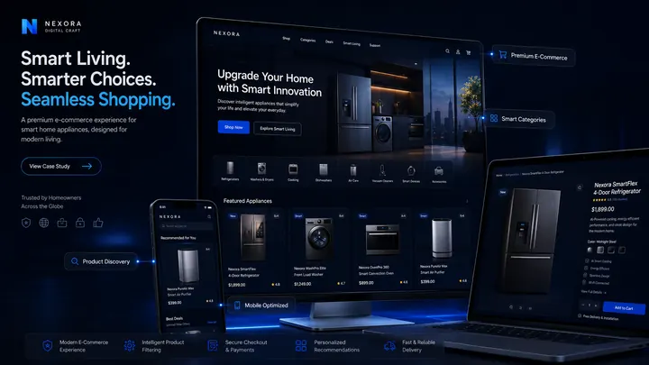 Connected Home Store — E-Commerce Concept by SiteCoders